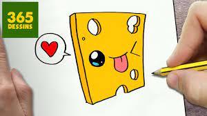 Coloriage kawaii nourriture 15 dessins a imprimer. Comment Dessiner Fromage Kawaii Etape Par Etape Dessins Kawaii 365 Dessin Logo Dessin Kawaii 365 Dessins