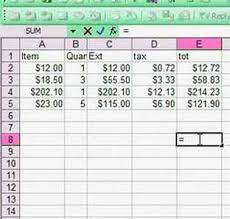 excel spread sheet basics using a formula