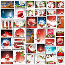 خلفيات فيكتور تصاميم الكريسماس والعام الجديد eps 2 cards playing cards games