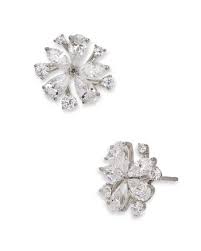 Nadri Leilani Cubic Zirconia Flower Stud Earrings Jewelry Accessories Bloomingdale S In 2021 Flower Earrings Studs Stud Earrings Flower Studs