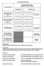 Klik untuk kalendar cuti umum tahun 2018. Takwim Cuti Sekolah 2020 Senarai Cuti Umum Dan Cuti Perayaan Di Malaysia