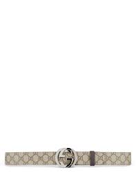 Women's chain tassel gold/beige leather belt 388992 8062. Gucci Beige And Ebony G Buckle Gg Supreme Belt Giuliofashion Com Giulio Fashion