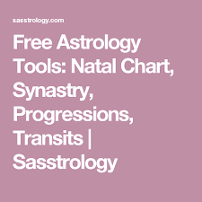 Free Astrology Tools Natal Chart Synastry Progressions