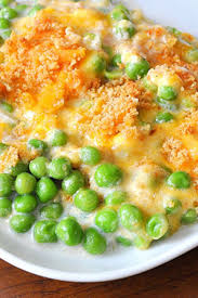 Combine everything except the butter and breadcrumbs. Au Gratin Creamed Peas