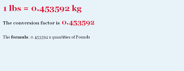 Lbs To Kg Converter Factor Formula Ratio Pounds To Kilograms Conversion Conversion Factors Lbs