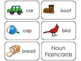 Common Nouns Picture Word Flashcards Common Nouns Flashcards Word Flashcards