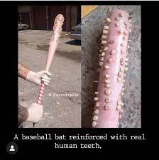 Thanks, I hate baseball bat with teeth. : r/TIHI