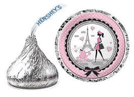 216 Paris Theme Party Favors Hershey Kiss Labels Paris Theme Party Candy Party Favors Hershey Kiss Labels