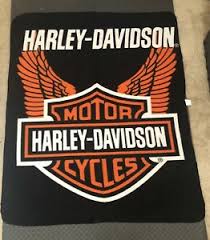 This comfy blanket features the classic harley davidson logo on soft polyester fleece. Harley Davidson Fleece Throw Blanket Ebay