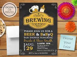 Baby Is Brewing Bbq Co Ed Baby Shower Invitation Etsy Bbq Baby Shower Invitations Coed Baby Shower Baby Q Shower