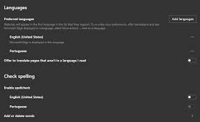 How Do I Enable Another Language For Spellcheck On Edge Microsoft Community