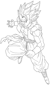 Drawing gogeta godly aura of the ultimate fusion warrior from dragon ball square size: Gogeta Goku Ultra Instinct Coloring Pages Coloring And Drawing