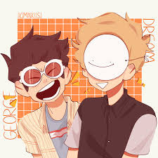 Ahaa More Dream And George Cute Art Minecraft Art Fan Art