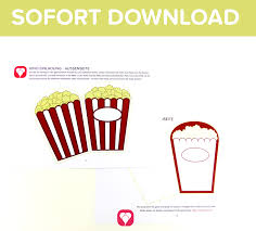 Diese vorlage eignet sich als muster für eigene gutscheine für kino zu zweit. Popcorn Karte Als Kino Einladung Oder Kino Gutschein Balloonas Com