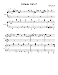 Sneaky Snitch Piano Duet Sheet Music For Piano Piano Duo Musescore Com