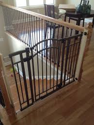 Best pet gate for stairs. Split Level House Baby Proof Stairs Banister Baby Gate Baby Gate For Stairs Safety Gates For Stairs