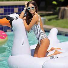 Floatie Kings White Swan Float Pool Photography Swan Float Pool Poses