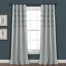 Set Of 2 84 X40 Vintage Stripe Yarn Dyed Cotton Light Filtering Window Curtain Panels Denim Blue White Lush Decor Lush Decor Panel Curtains Curtains