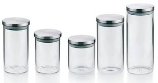 Vorratsdose Vorratsglas Vorratsglaser Glas Vorratsbehalter Dose Edelstahl Gefass Glas Aufbewahrung Vorratsdosen Vorratsdosen Glas