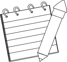 Notepad Blank Notebook Paper Printable Clipart Image 20872 Clip Art Notebook Paper Printable White Pencil
