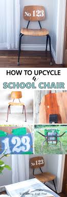 How To Refinish A Wood Chair Vintage School Chairs Wood Chair Makeover Kids Chair Makeover