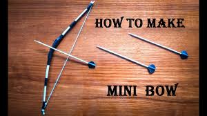 This is a great little project for kids and adults alike and the same techniques. How To Make A Mini Bow And Arrow Craft For Kid Youtube