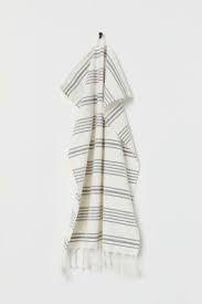 Black And White Striped Hand Towels Striped Bath Towel White Gray Striped Home All H M Us Striped Hand Towels Hand Towels White Towels