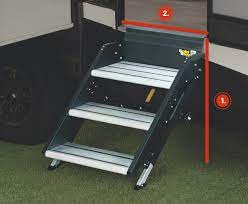 Portable steps require no installation and are often the most inexpensive option. Solid Step Rv Stairs Accessories Lippert