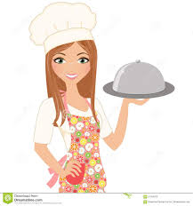Illustration About Woman Chef With Covered Serving Dish Illustration Of Serving Portraiture Beau Female Cartoon Characters Illustration Cute Couple Drawings