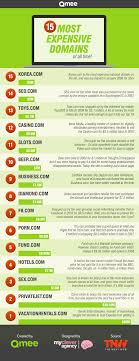 The 15 Most Expensive Domain Names Of All Time Infographic Qmee Blog All About Time Digital Marketing Infographics Infographic Marketing
