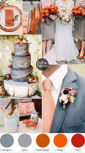 November Wedding Colours Grey And Shades Of Orange Wedding Palette November Wedding Colors Orange Wedding Wedding Colors