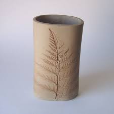 Fern Pottery Vase Etsy Slab Pottery Slab Pottery Ideas Coil Pottery