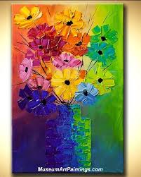 Palette Knife Painting Abstract Flower 011 Modern Abstract Painting Abstract Flowers Abstract Painting Acrylic