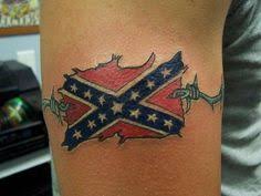 Classic rebel flag tattoo design for back shoulder. Confederate Shit