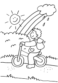 Dibujo Para Colorear De Un Nino Montando En Bicicleta Bicicleta Para Colorear Dibujos Para Colorear Paginas Para Colorear De Navidad
