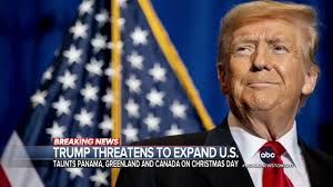 President-elect Trump threatened to expand U.S. territory in a series of  Christmas Day social media posts targeting Canada, Greenland and Panama.  MaryAlice Parks has more