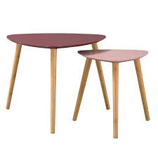Si vous souhaitez opter pour le style nordique dans votre salon, adoptez la table basse scandinave ! Table Basse Scandinave Bicolore Rose Lot De 2 Commandez Nos Tables Basses Scandinaves Bicolores Roses Lot De 2 Rdv Deco