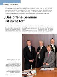Das offene Seminar ist nicht tot“