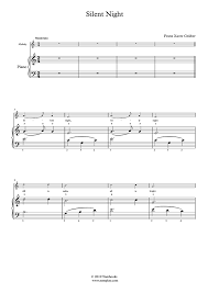 Silent night sheet music for piano. Piano Sheet Music Silent Night Very Easy Level With Orchestra Gruber