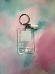 Custom Album Spotify Glass Art Keychain Easy Diy Art Resin Diy Glass Art