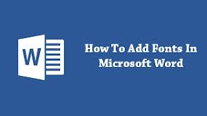 Microsoft office / word 字体对照表. How To Add Fonts In Microsoft Word Youtube