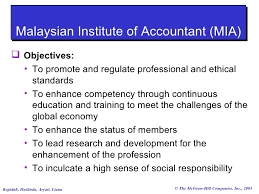 The malaysian institute of accountants (mia) is the national accountancy body of malaysia. Mujahid Ali Chapter 1 Accounting In Business