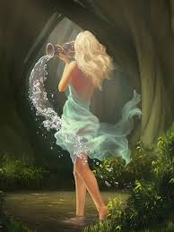 Water Goddess Aquarius Art Aquarius Zodiac Astrology Aquarius