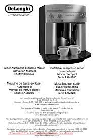 (instruction manuals english) pdf (8.662 mb) v. Delonghi Eam3200 Instruction Manual Manualzz