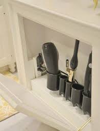 Great Storage Idea Hair Tool Storage Tool Storage Cabinets Trendy Bathroom