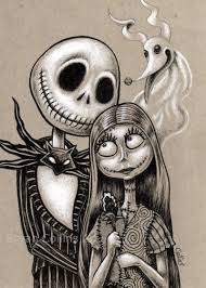 Jack skellington png jack skellington face png lion drawing png guitar drawing png wine glass drawing png pumpkin drawing png. Amazon Com Jack Skellington Sally Zero Fine Art Print Nightmare Before Christmas Art Skeleton Halloween 5x7 Handmade