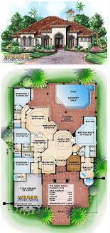 Mediterranean House Plan Mediterranean Golf Course Home Floor Plan Mediterranean House Plans Courtyard House Plans House Floor Plans