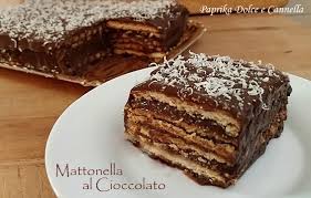 Create tanti sandwich di biscotti, fino a terminarli. Mattonella Al Cioccolato Paprika Dolce E Cannella