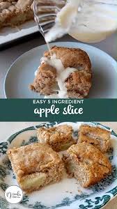 Please enter an email address. 5 Ingredient Apple Slice Easy Recipe From The Five Ingredients In This Recipe Are Sugar Self Raising Flour Apple Recipes Easy Easy Baking Apple Slice Recipe