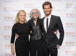 Amy Poehler, Dr. Jane Aronson and Andrew Garfield